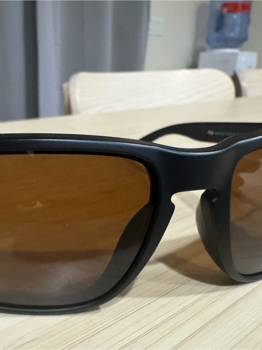 Oakley Black Sunglasses with Red Stripe and Gold Hardware
